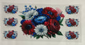 Red,white, & blue flowers