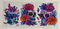 Skulls with Flowers