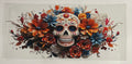Skulls with Flowers