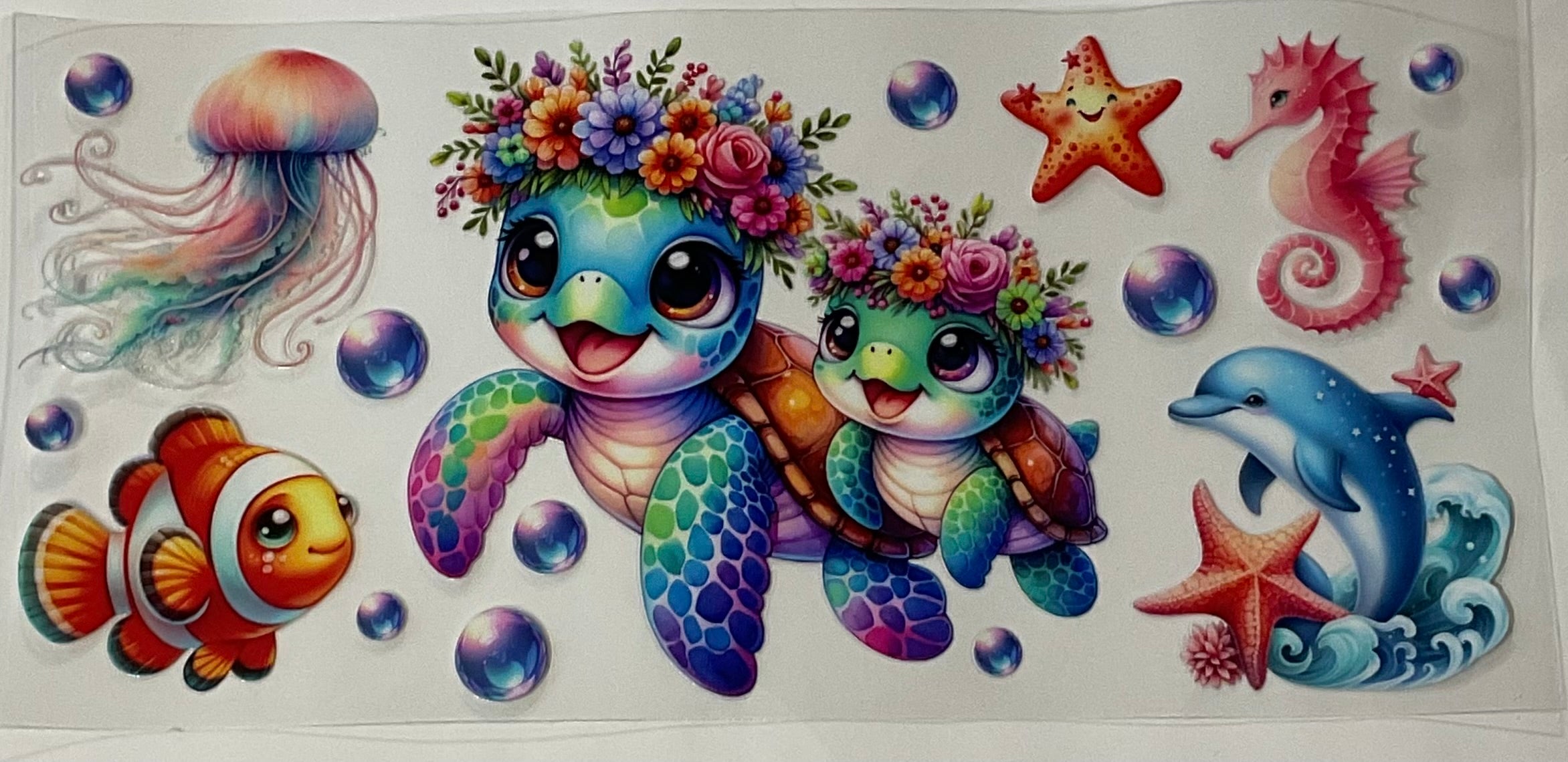 Sea Turtle w/ fish