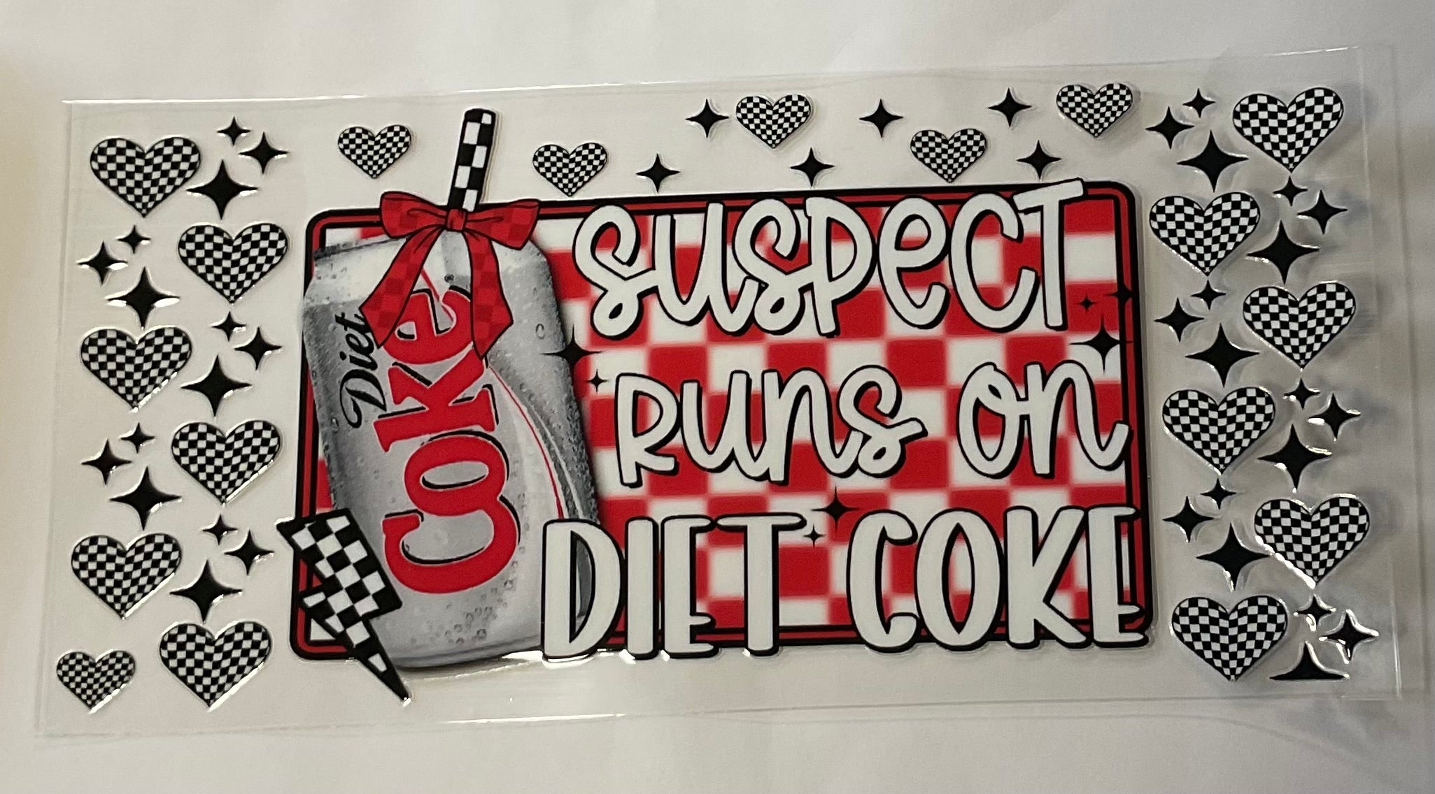 Suspect runs on Diet Coke