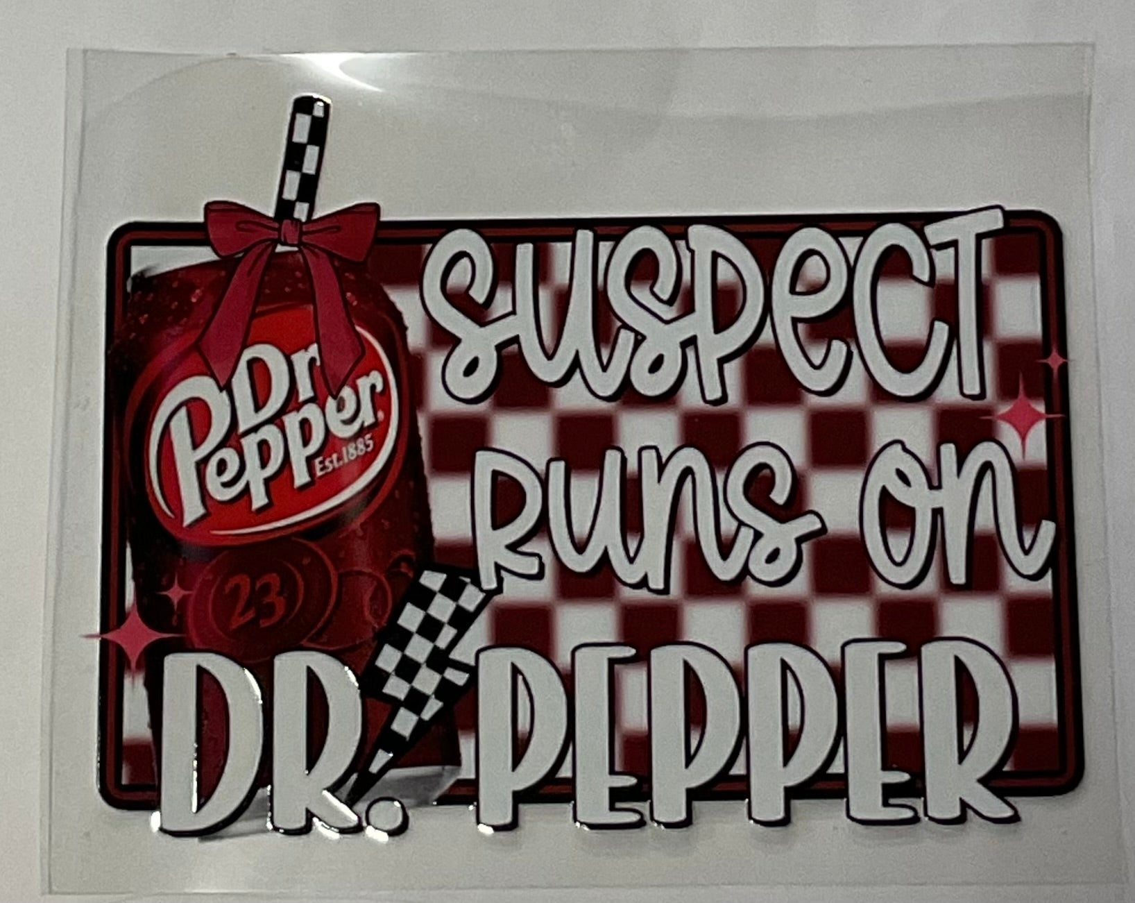 Suspect runs on Dr. Pepper