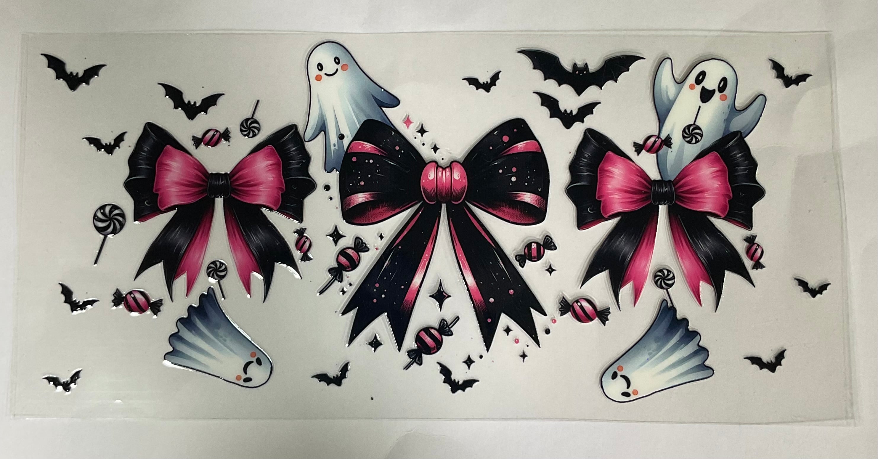 Pink/Black Bows w/ Ghost