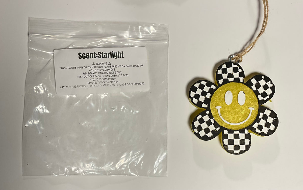 Freshie- Sunflower Smiley Face - Scent: Starlight