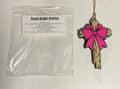 Freshie- Cross w/ Bow - Scent: Bright Crystal