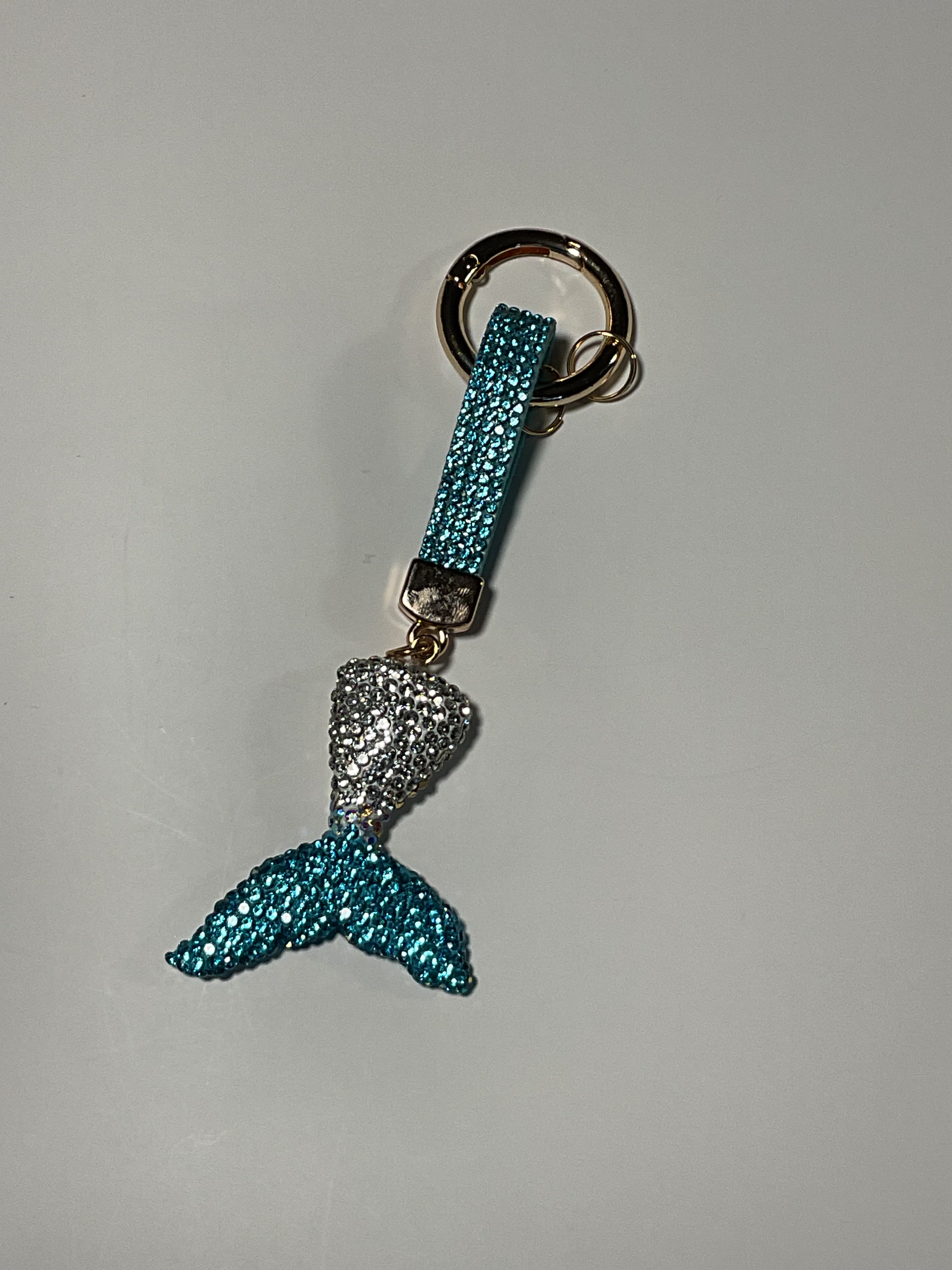 Rhinestone Key - Teal Mermaid Tale