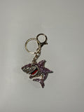 Rhinestone Key - Pink Shark