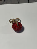 Rhinestone Key - Red Apple