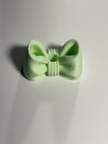 Oversized Straw Topper - Mint Bow