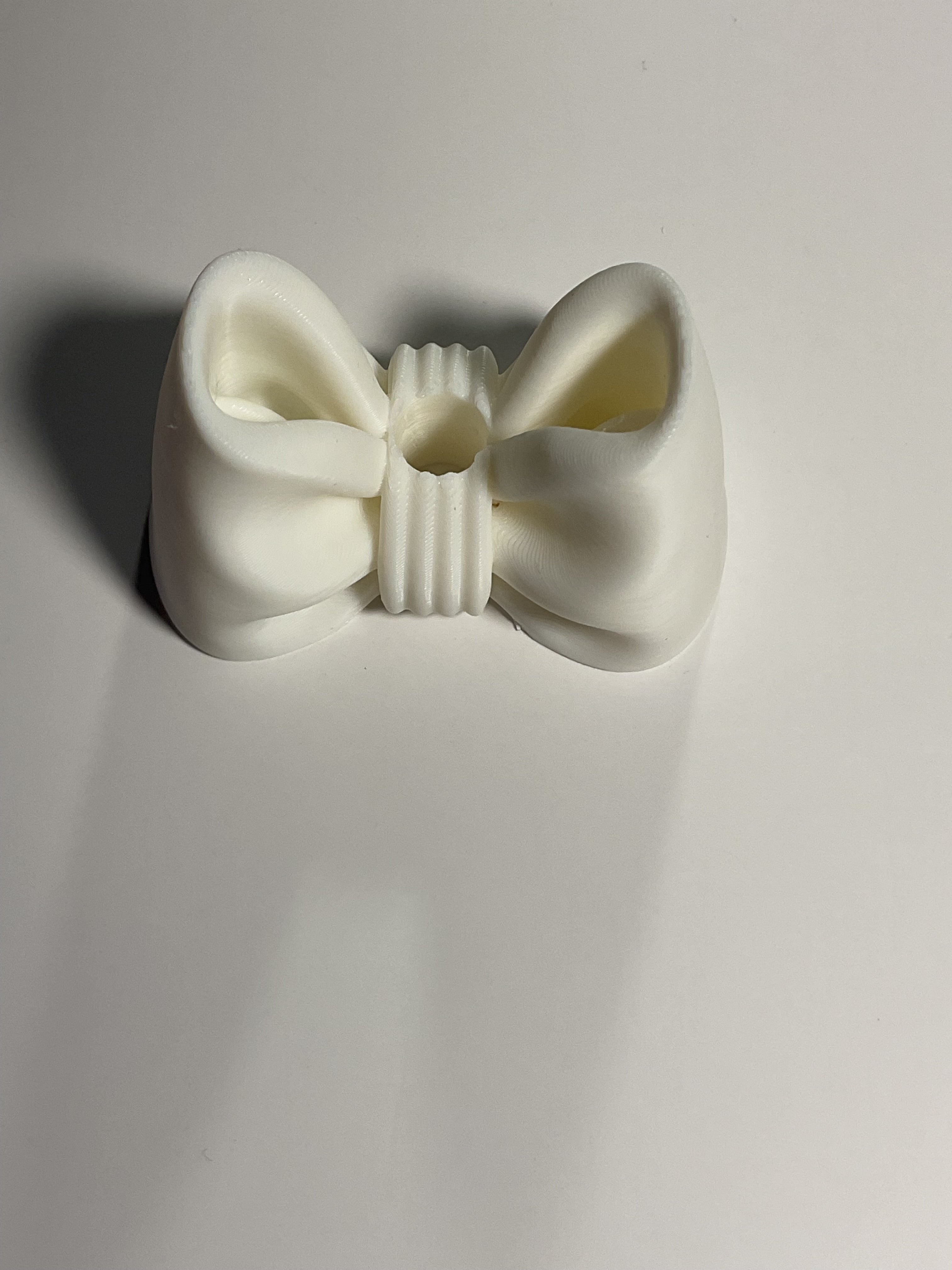 Oversized Straw Topper - White Bow