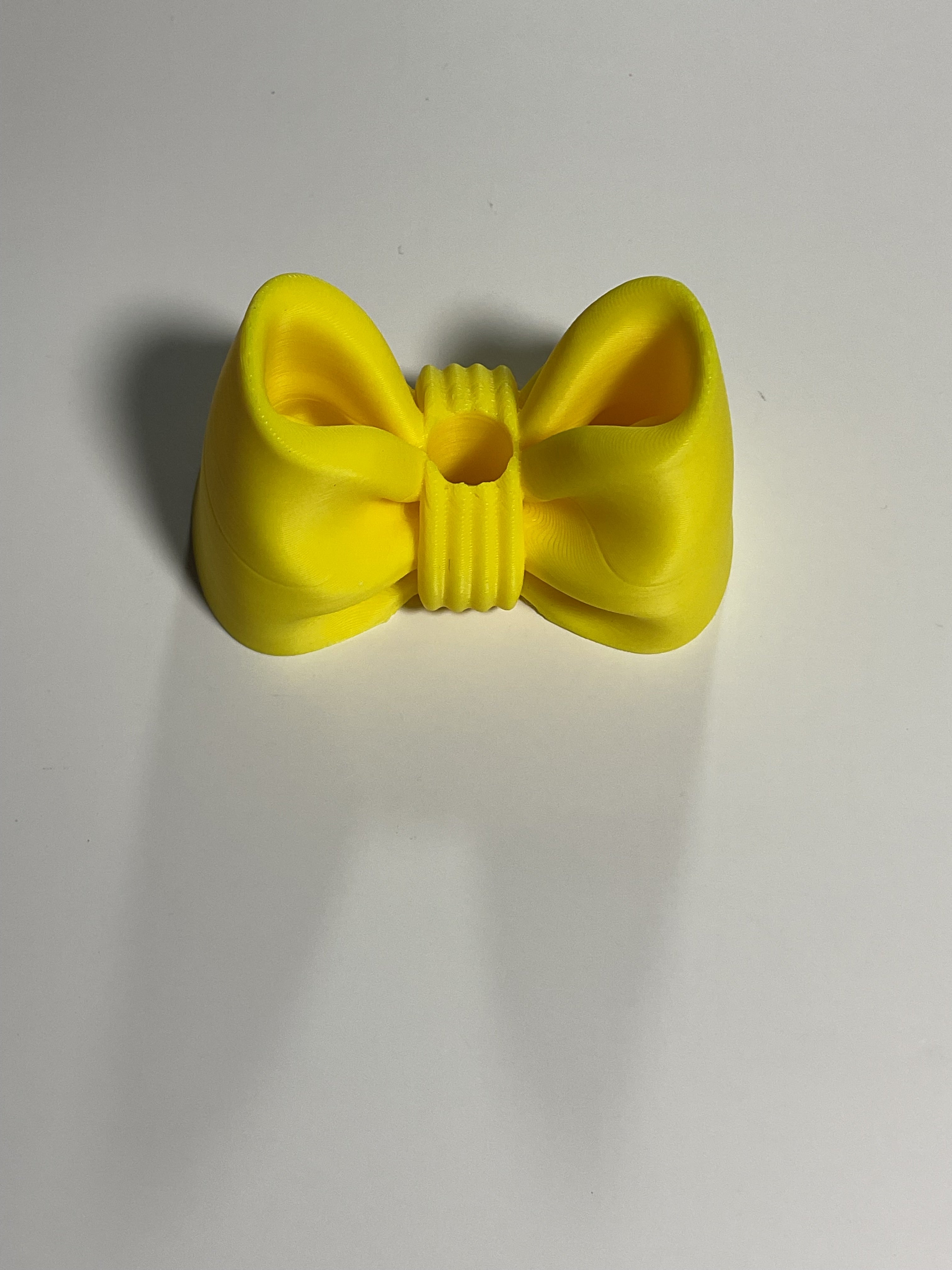 Oversized Straw Topper - Yellow Bow