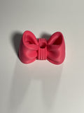 Oversized Straw Topper - Pink Bow
