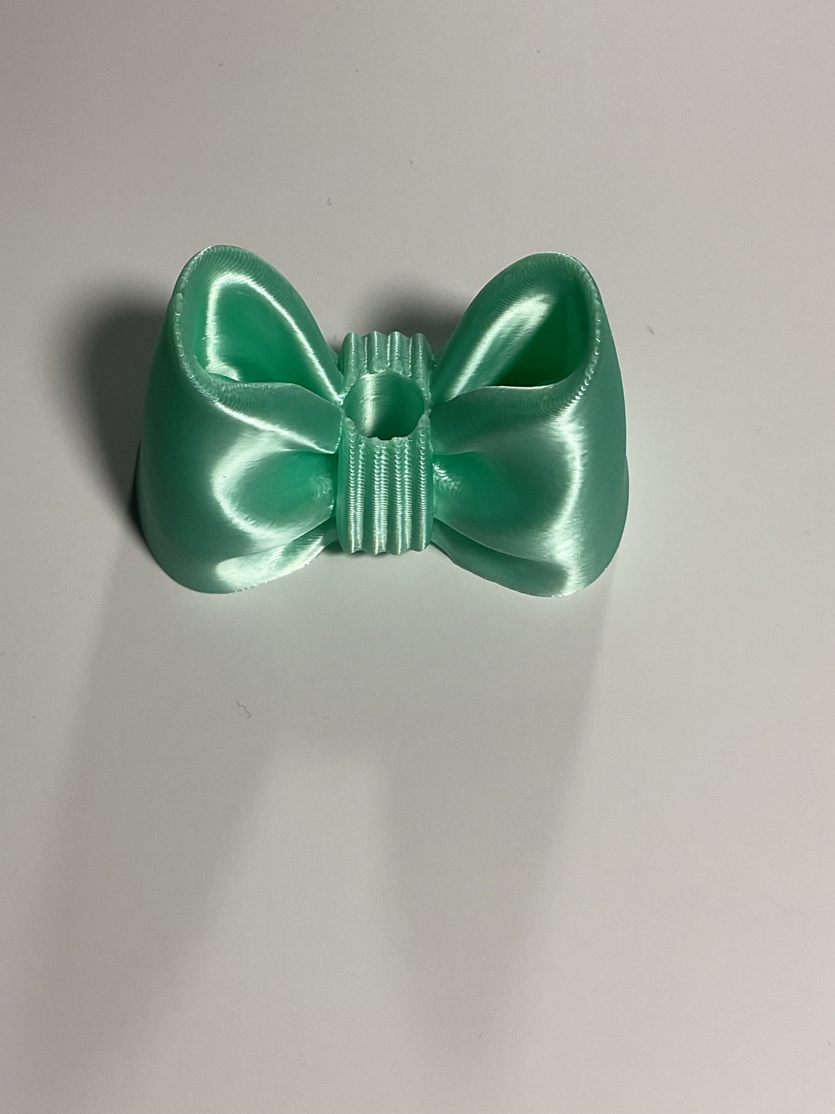 Oversized Straw Topper - Mint Bow