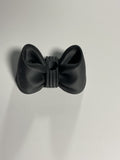 Oversized Straw Topper - Black Bow
