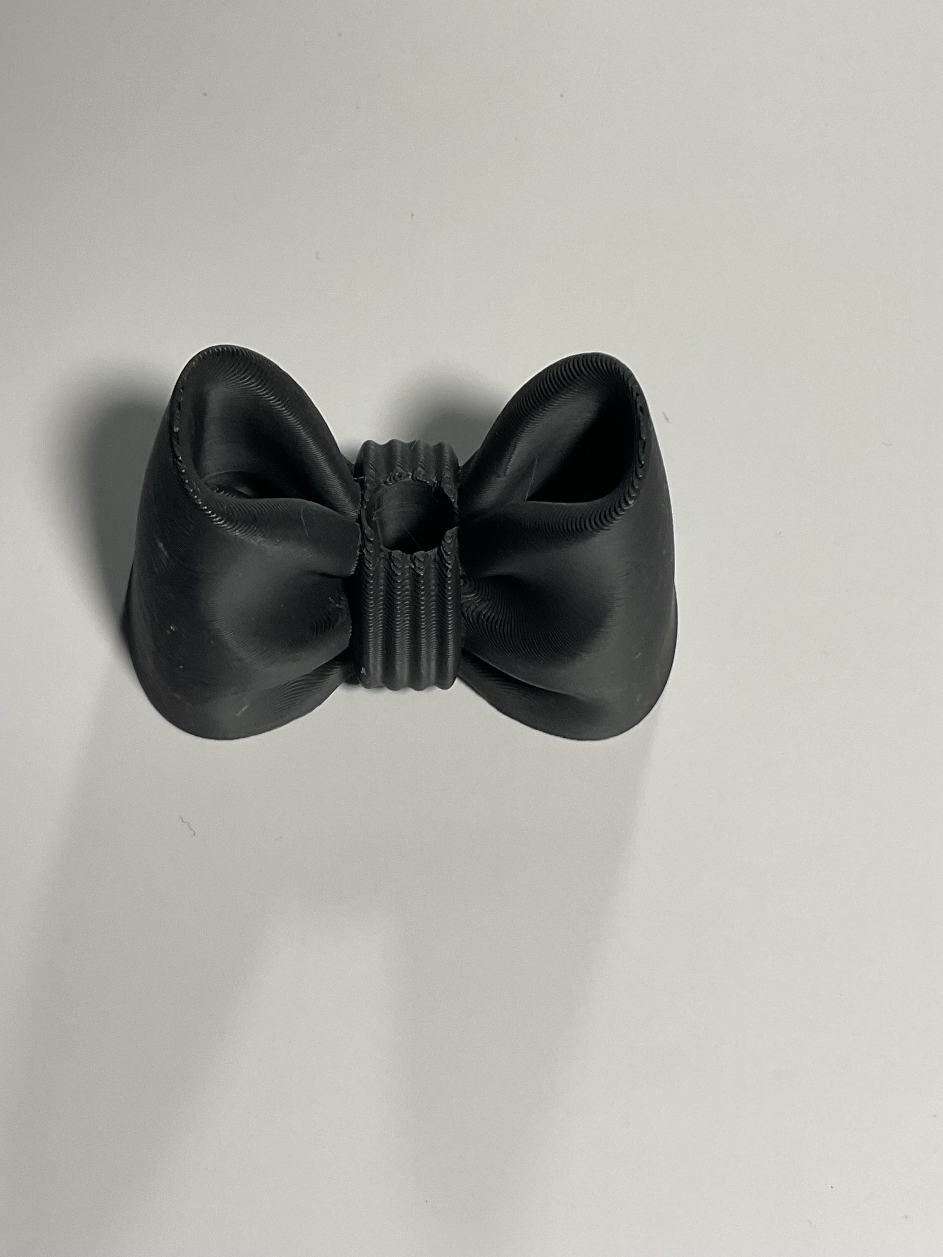 Oversized Straw Topper - Black Bow