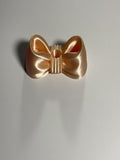 Oversized Straw Topper - Silk Bow Light Gold