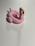 Oversized Straw Topper - Light Pink Flamingo