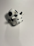 Oversized Straw Topper - Cow