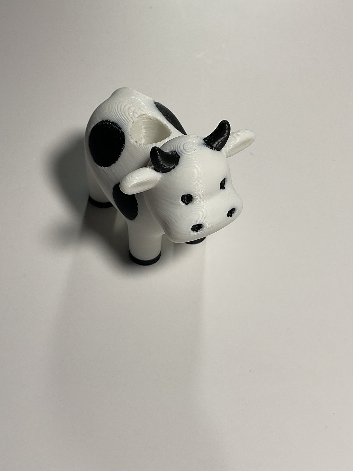 Oversized Straw Topper - Cow