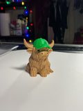 Oversized Straw Topper - Cow w / hat
