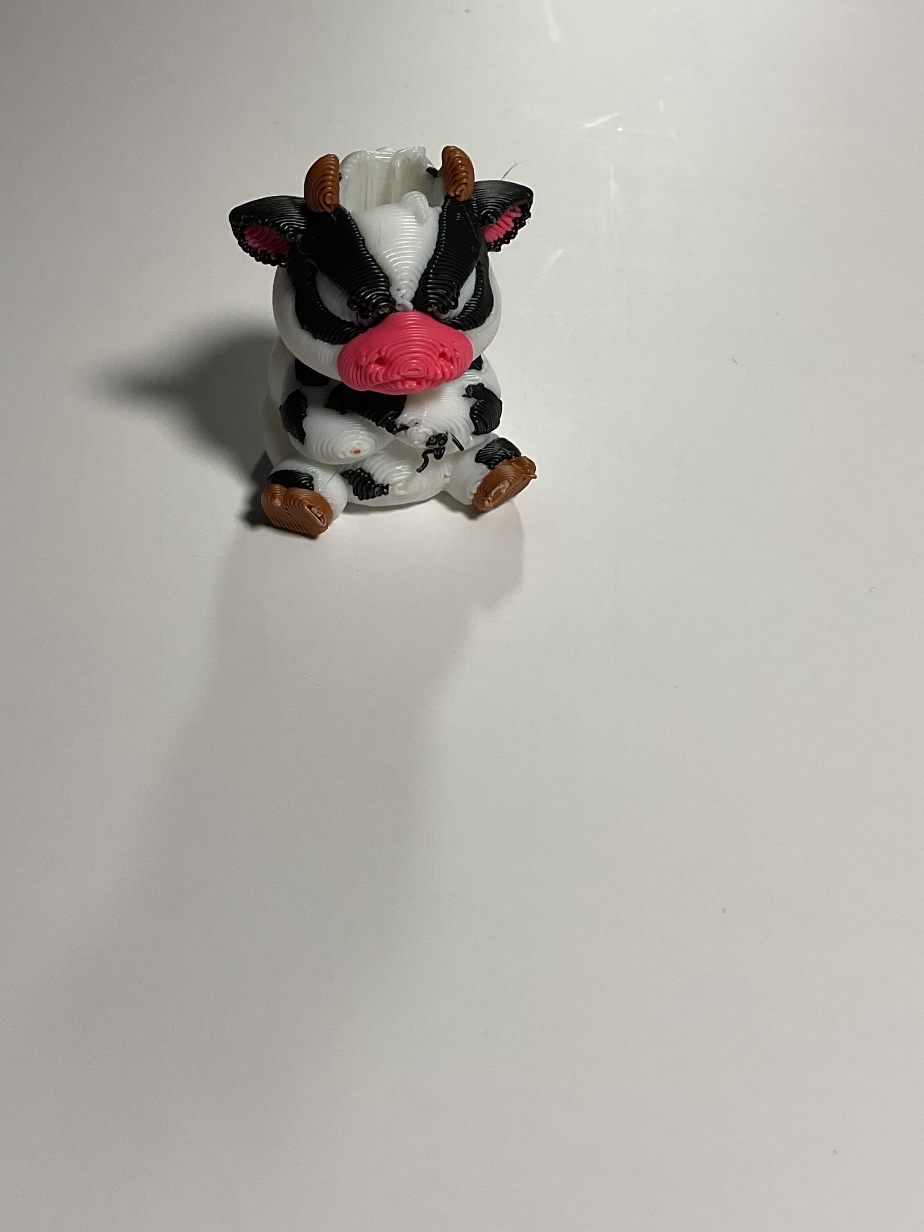 Regular Sized Straw Topper - Angry Cow