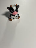 Regular Sized Straw Topper - Angry Cow(light pink nose)