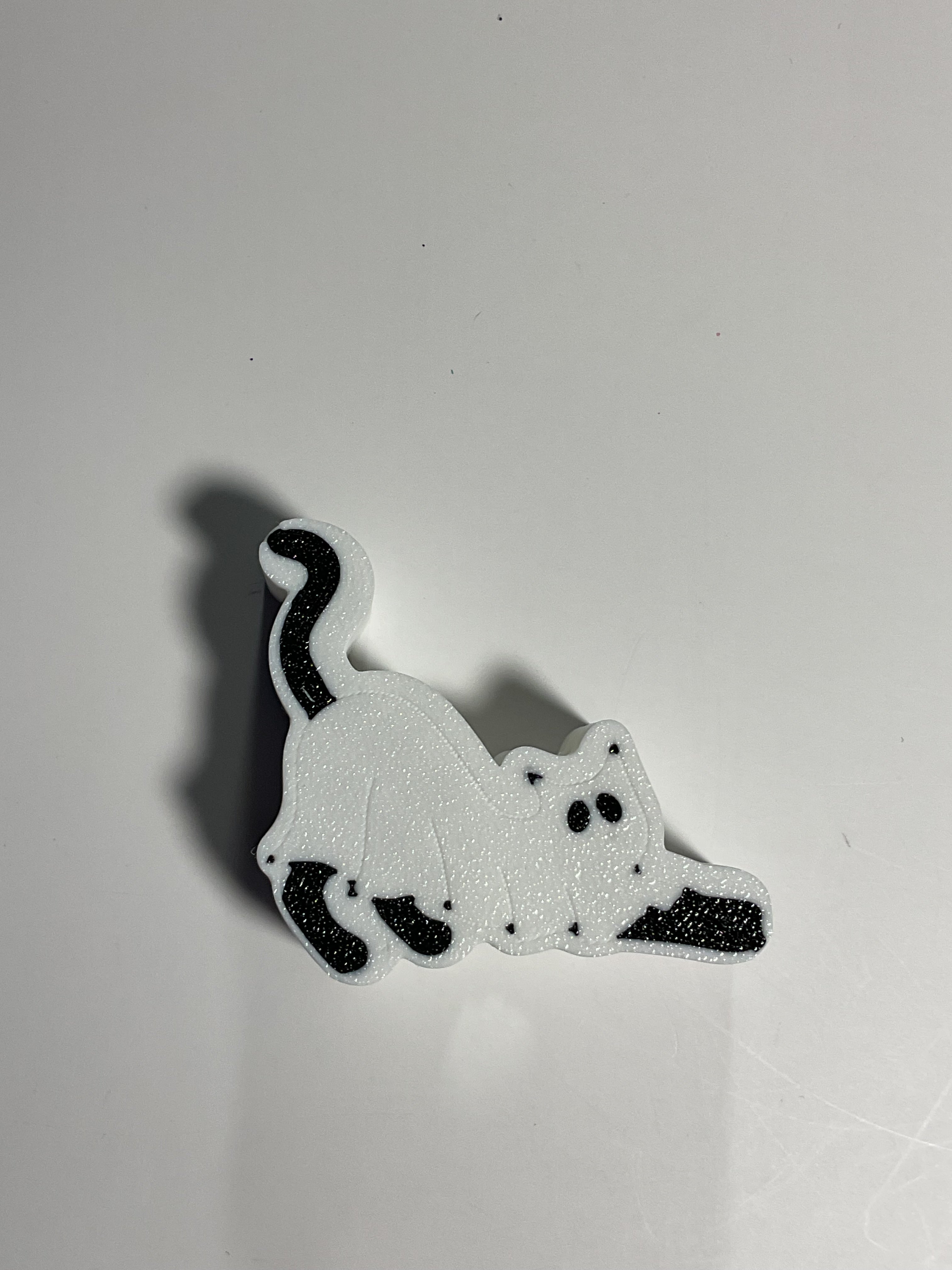 Regular Sized Straw Topper - Ghost Cat