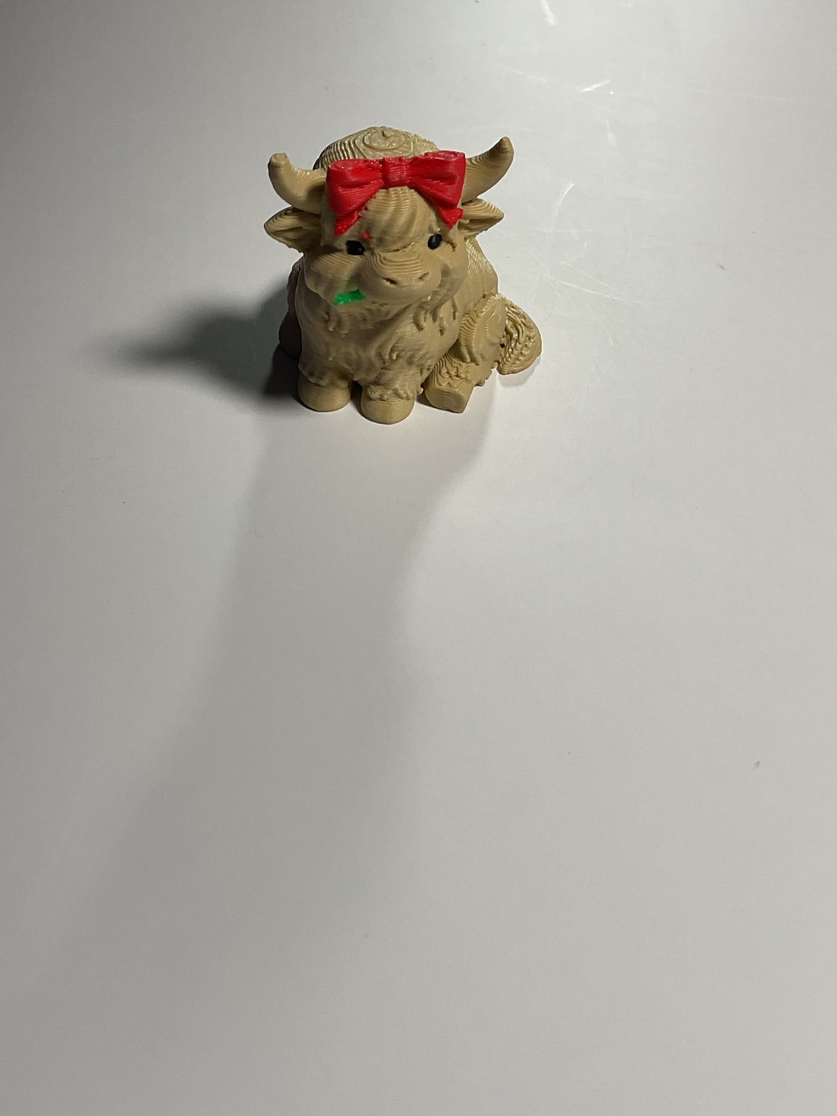 Regular Sized Straw Topper - Heifer with red hat