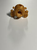 Regular Sized Straw Topper - Gold Carriage