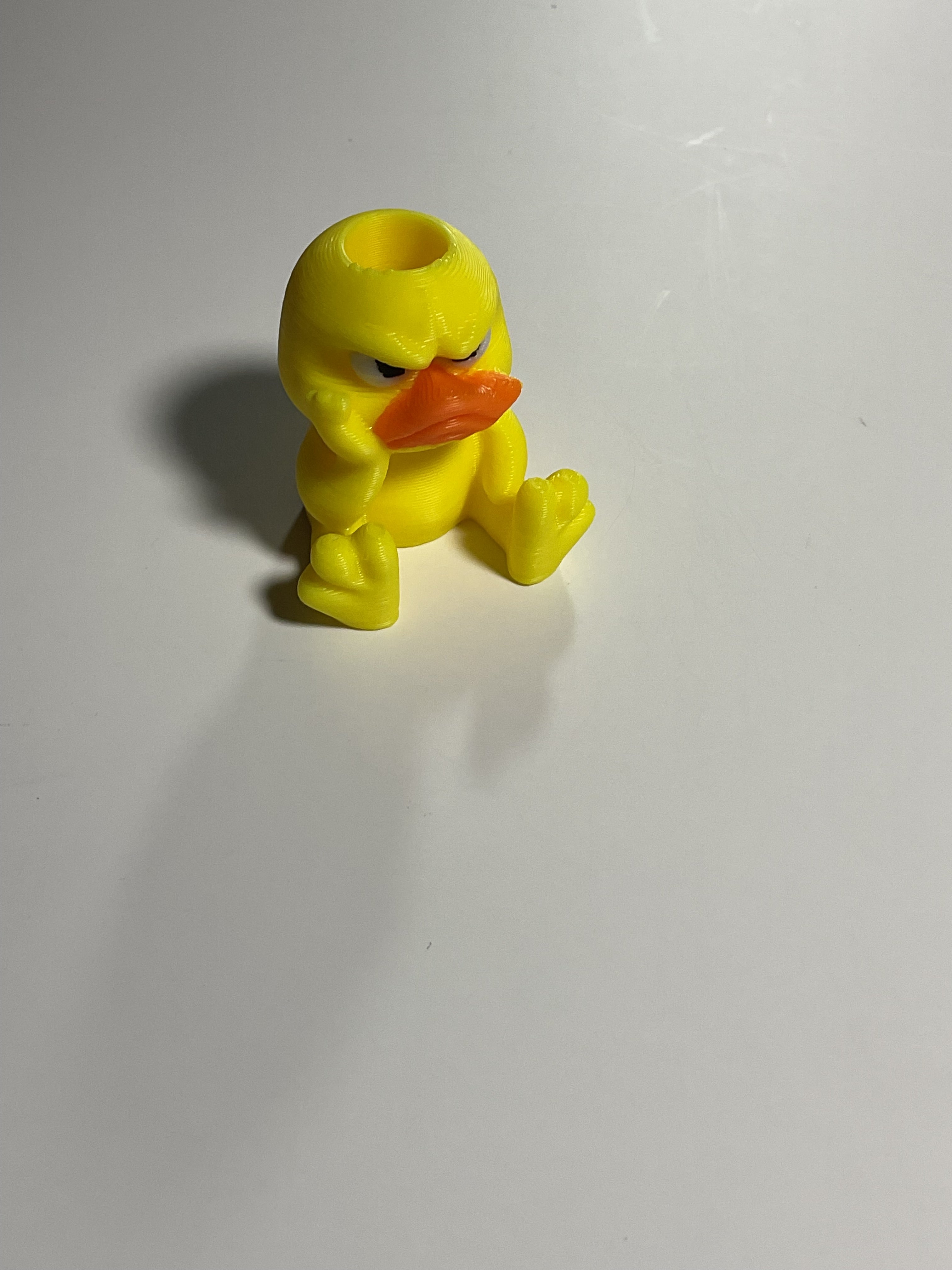 Regular Sized Straw Topper - Duck(Light Yellow)