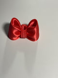 Regular Sized Straw Topper - Red Silk Bow