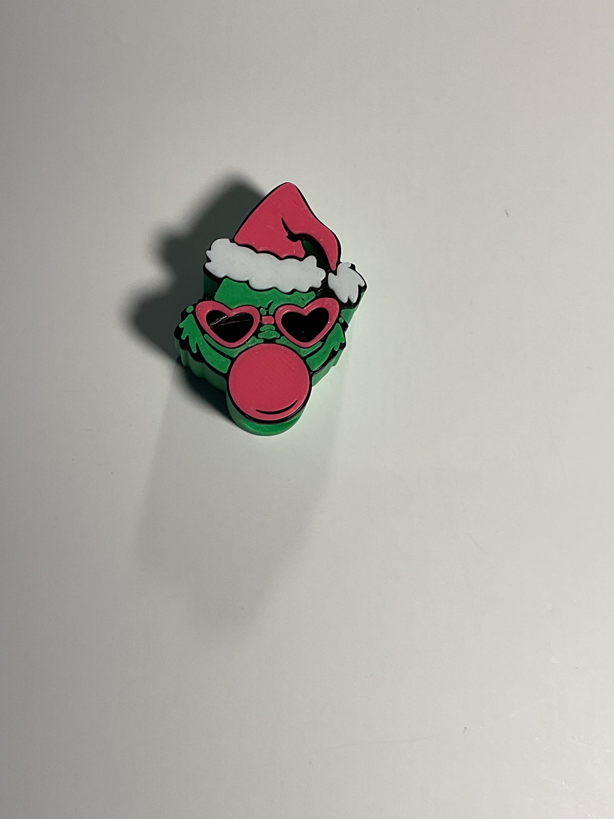 Regular Sized Straw Topper - Green guy with bubble gum