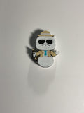Regular Sized Straw Topper - Snowman