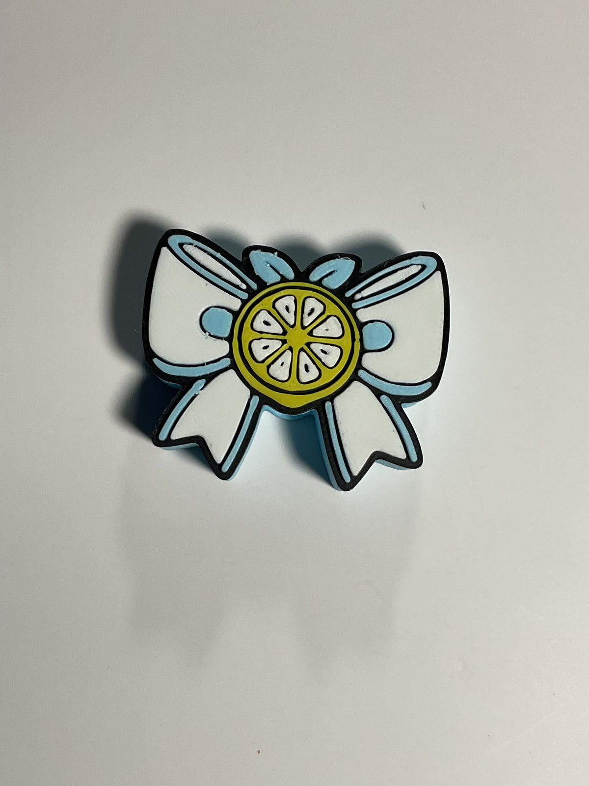 Regular Sized Straw Topper - Lemon Bow