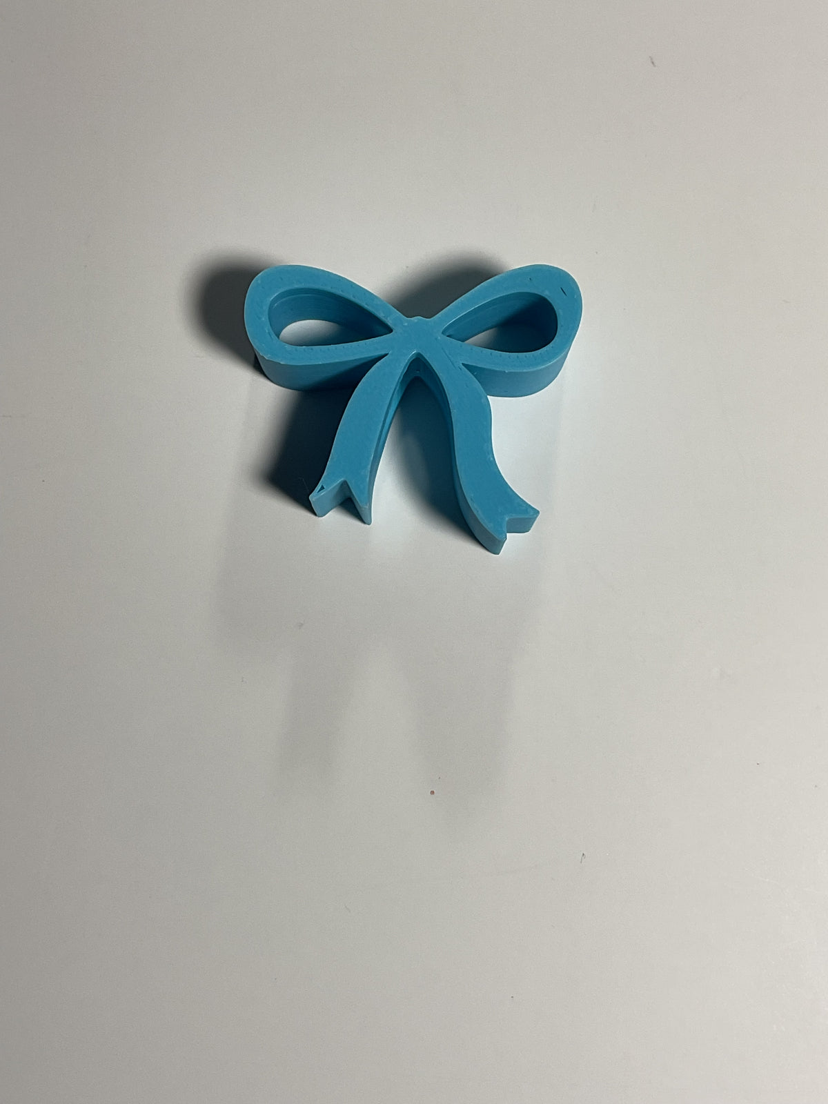 Regular Sized Straw Topper - Blue Bow