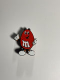 Regular Sized Straw Topper -  Red M&M