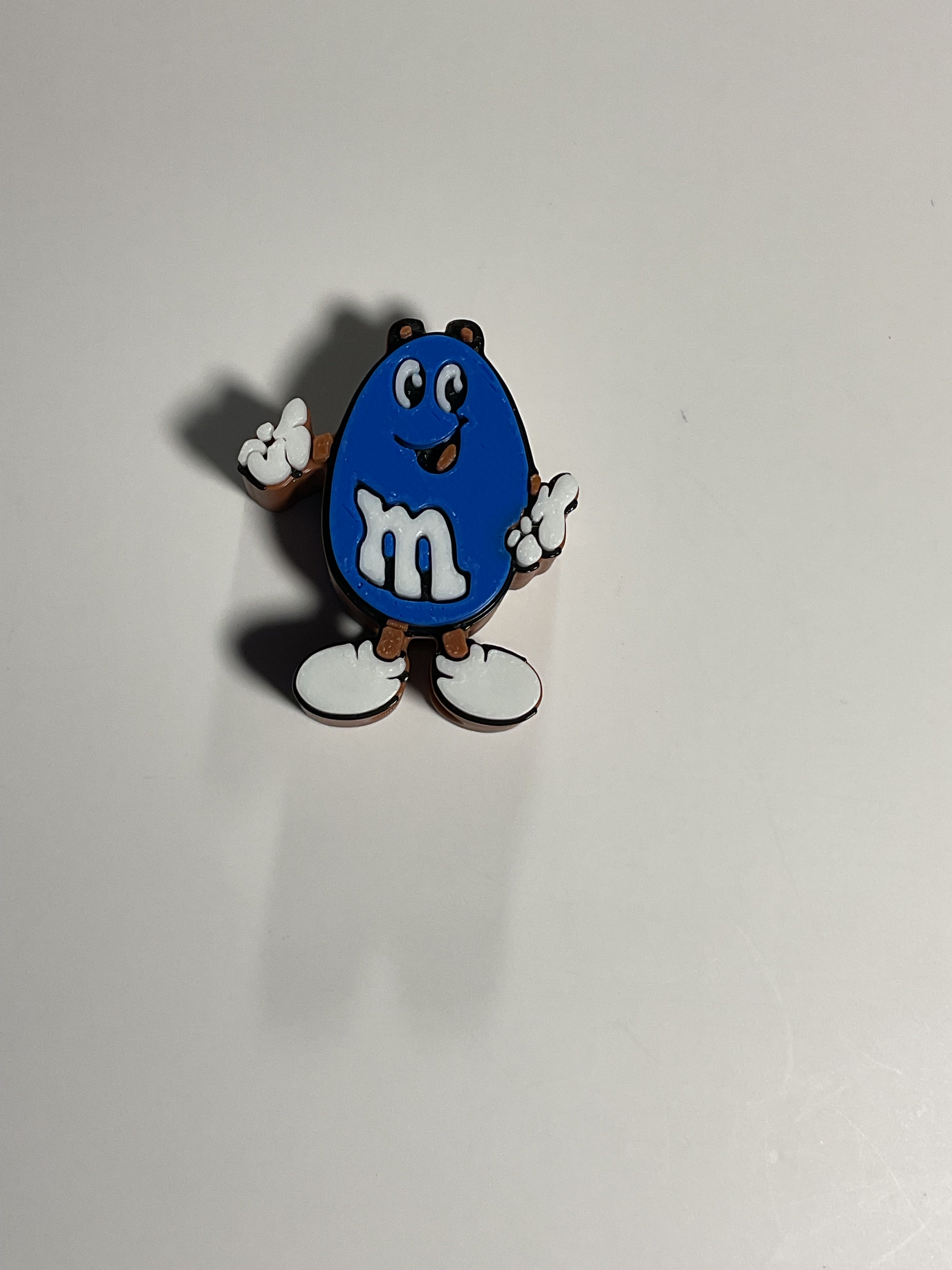 Regular Sized Straw Topper -  Blue M&M