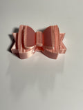 Regular Sized Straw Topper -  Rose Gold Bow