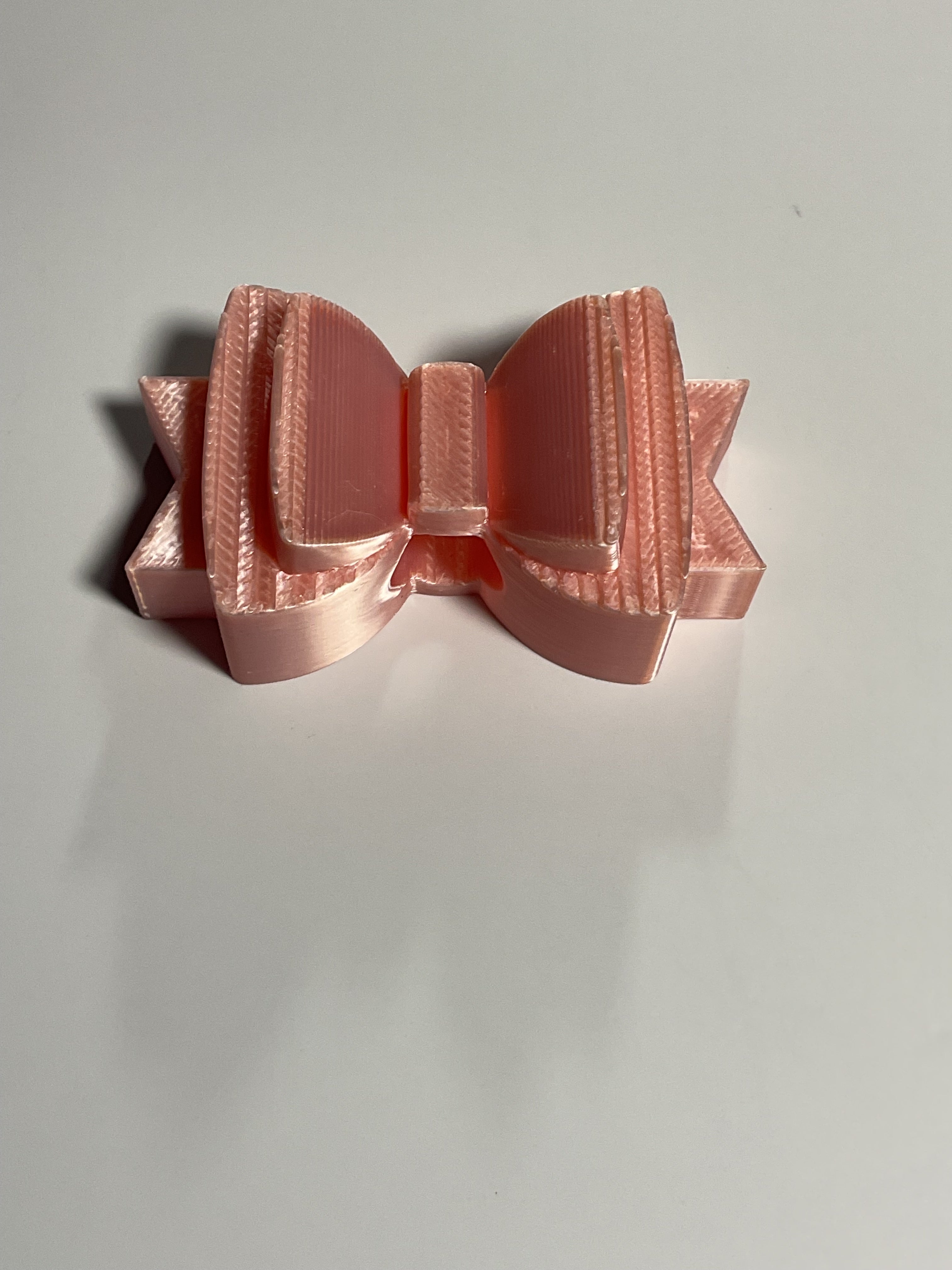 Regular Sized Straw Topper -  Rose Gold Bow