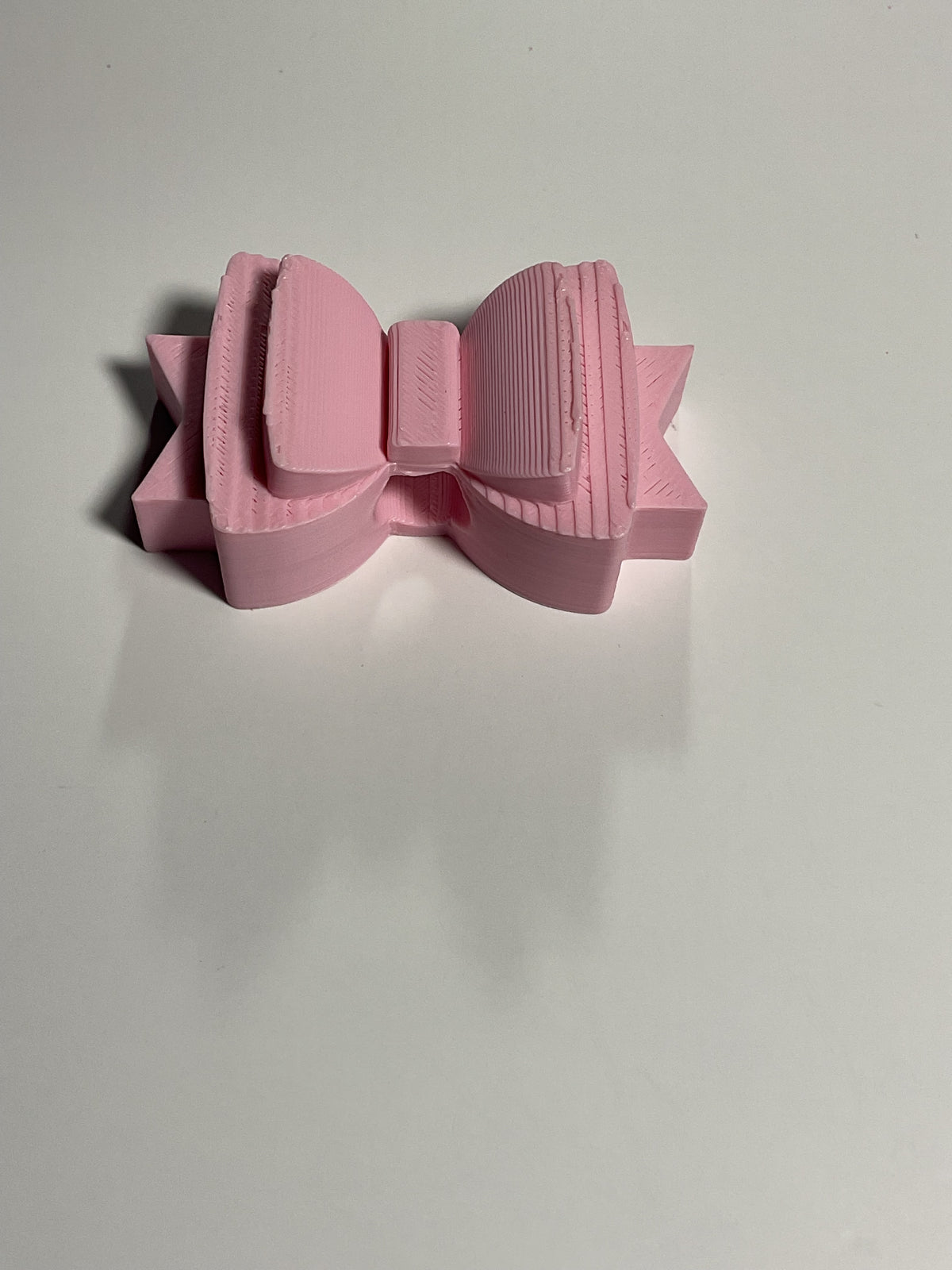 Regular Sized Straw Topper -  Light Pink Bow
