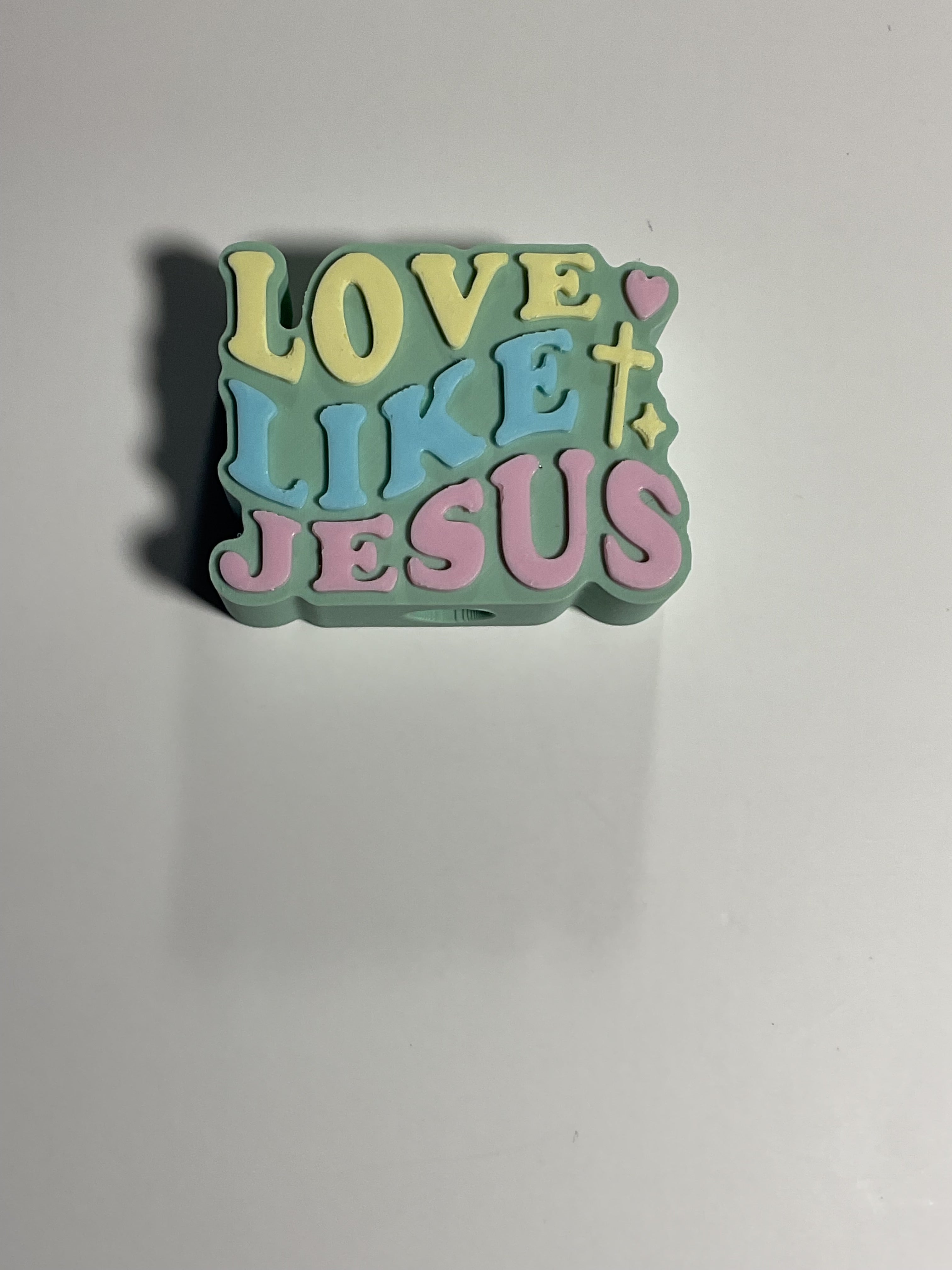 Regular Sized Straw Topper -   Love Like Jesus