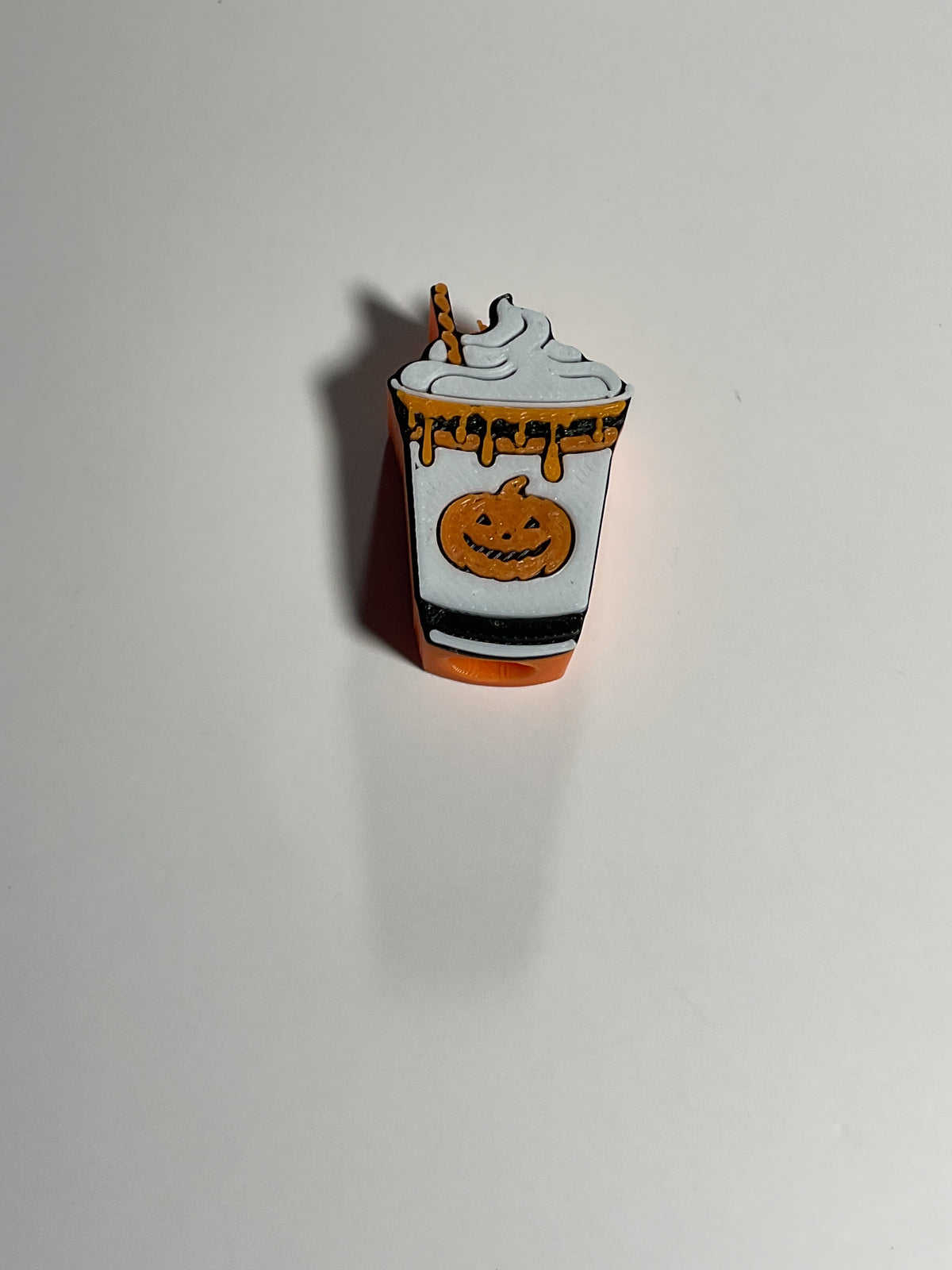 Regular Sized Straw Topper -   Pumpkin Spice Latte