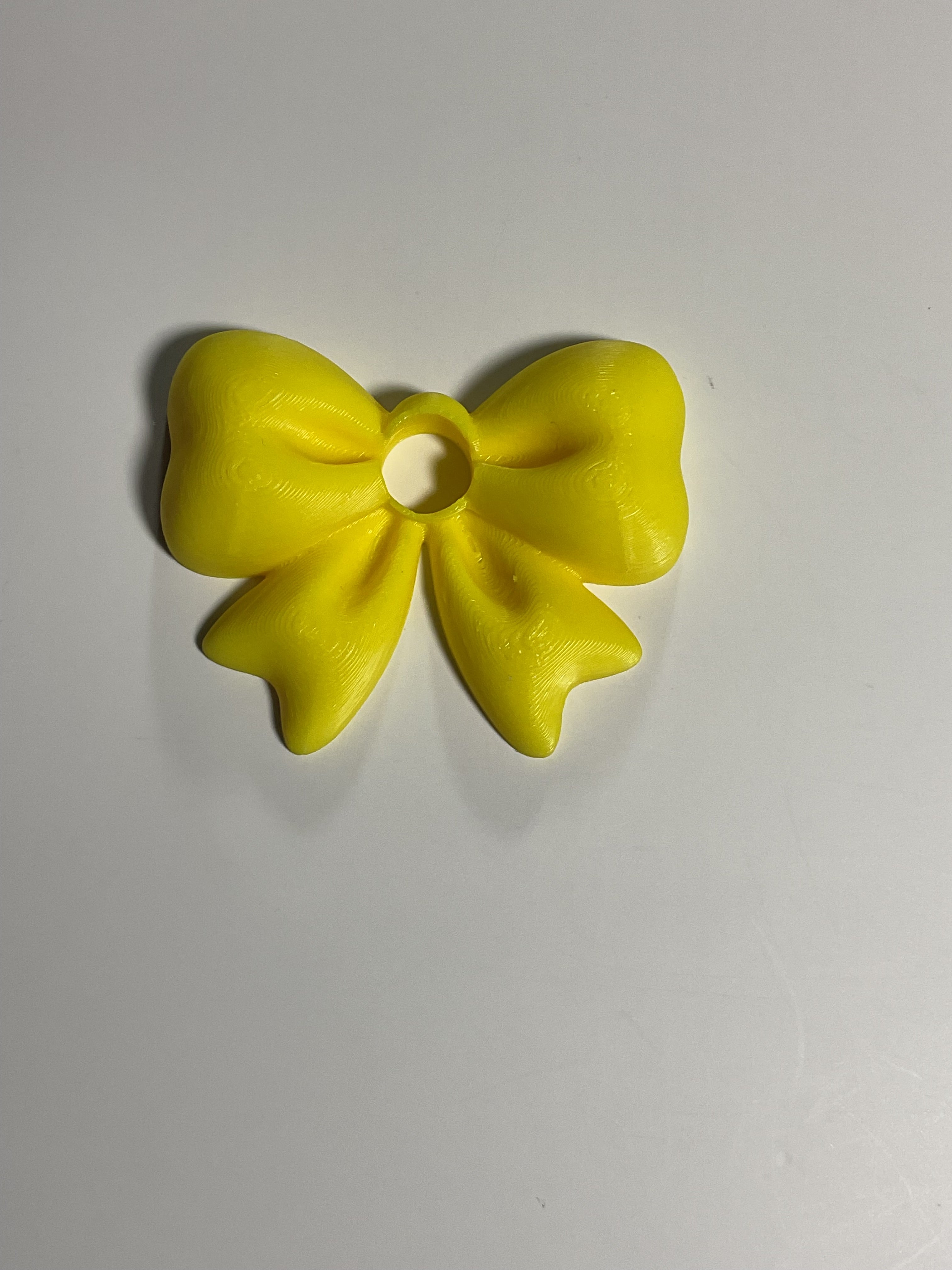 Regular Sized Straw Topper -  Yellow Bow