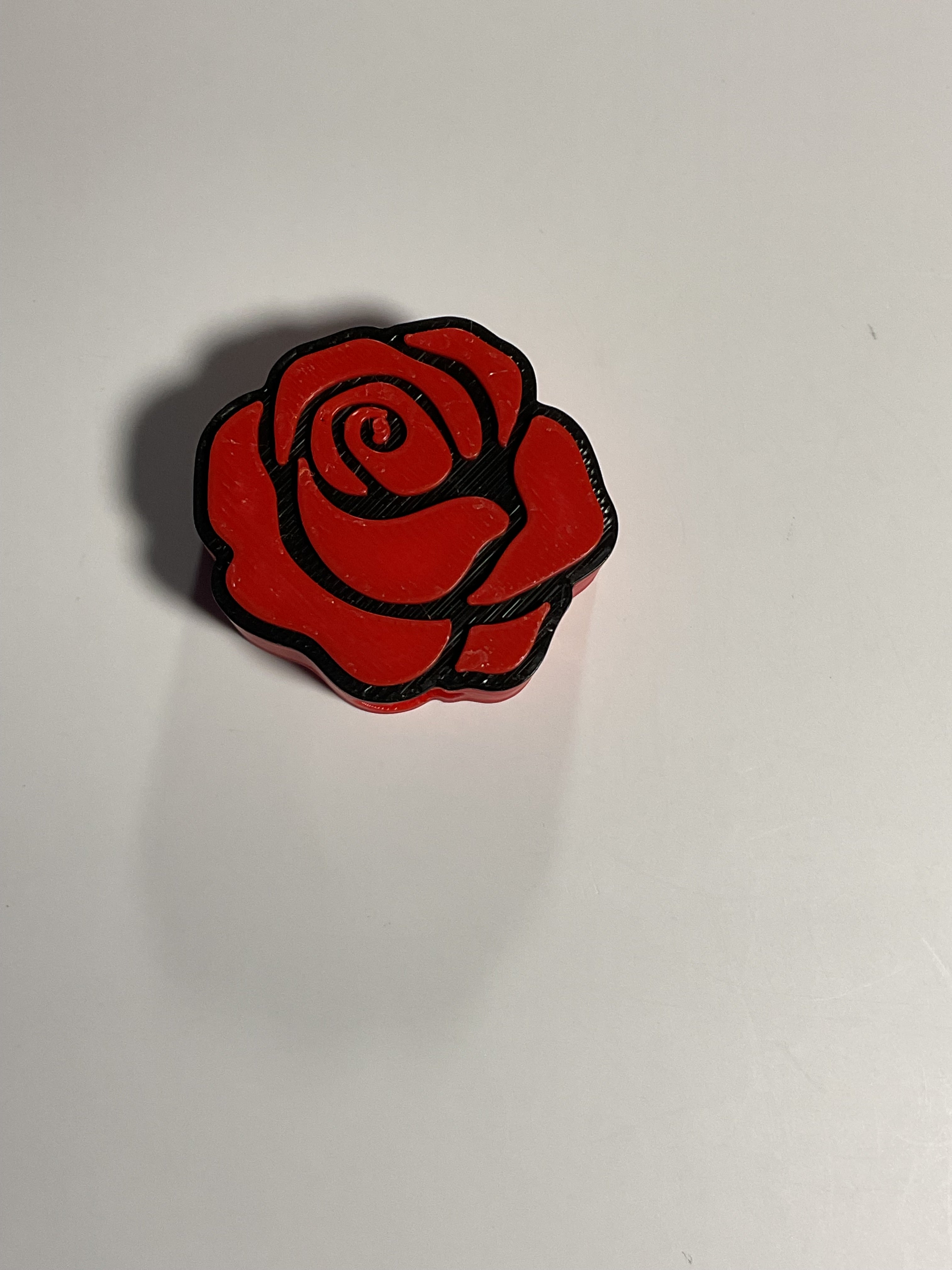 Regular Sized Straw Topper - Red Rose