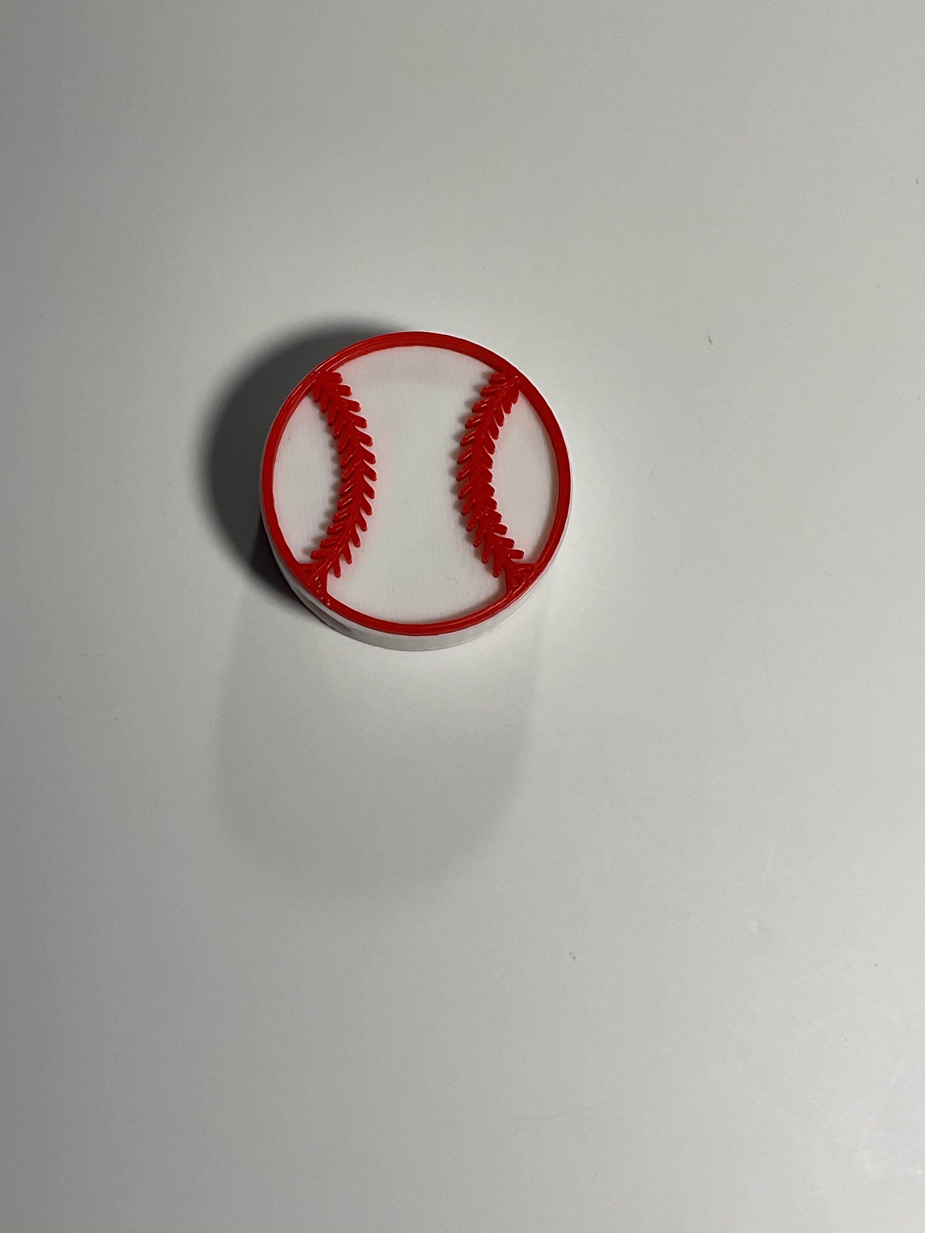 Regular Sized Straw Topper - Baseball