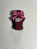 Regular Sized Straw Topper - Dr. Pepper w/ bow
