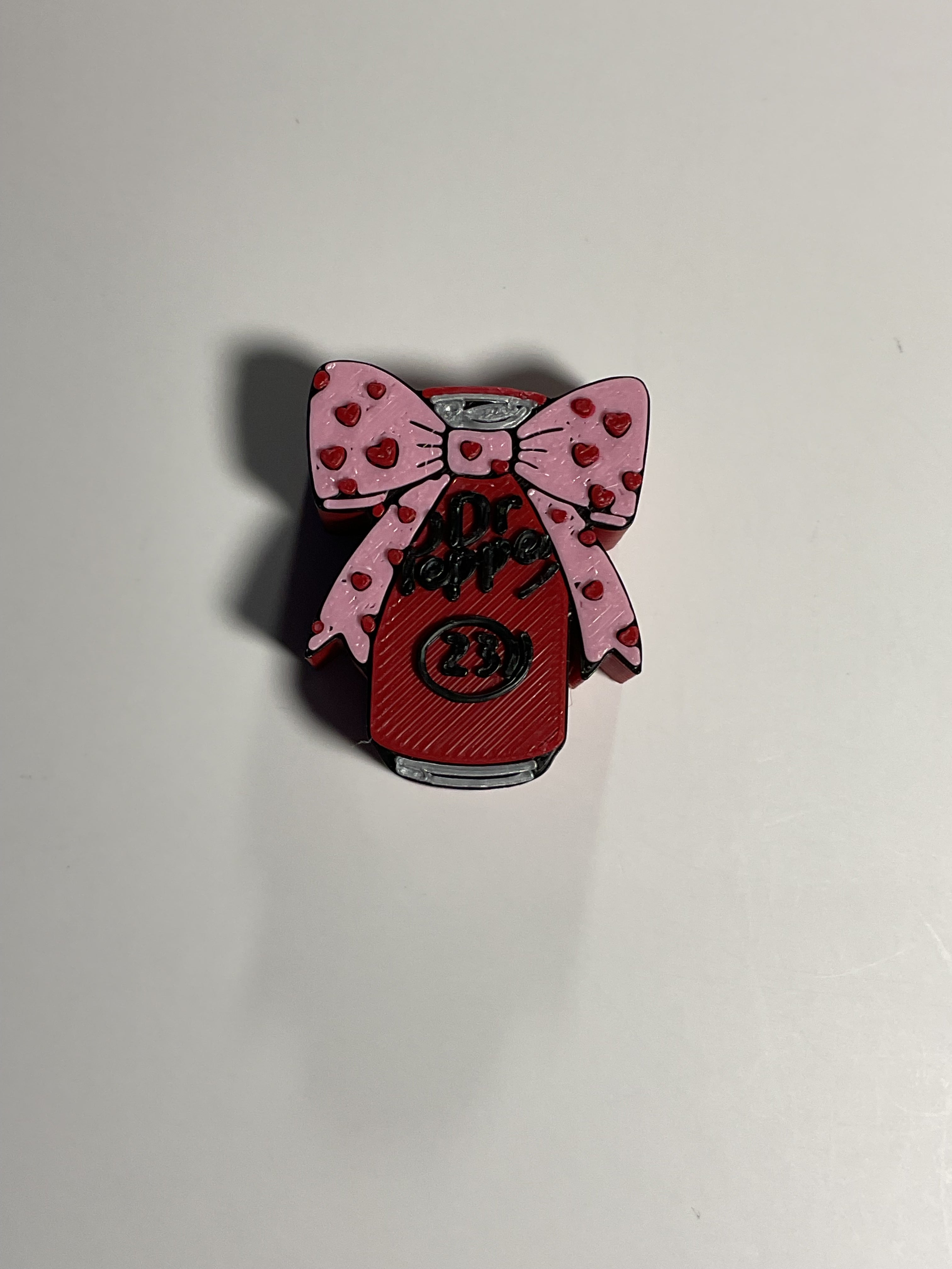 Regular Sized Straw Topper - Dr. Pepper w bow