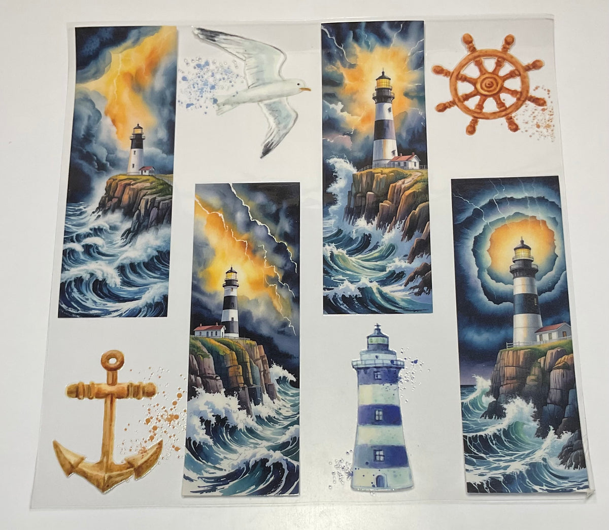Element Sheet: Summer Seagulls & Lighthouse