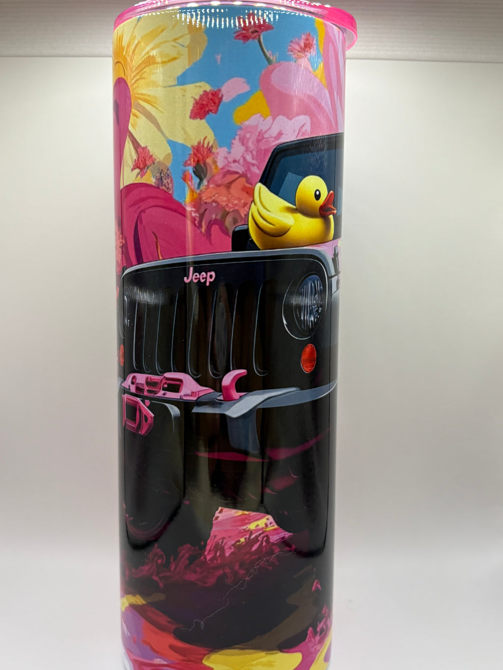 Pink Jeep Duck