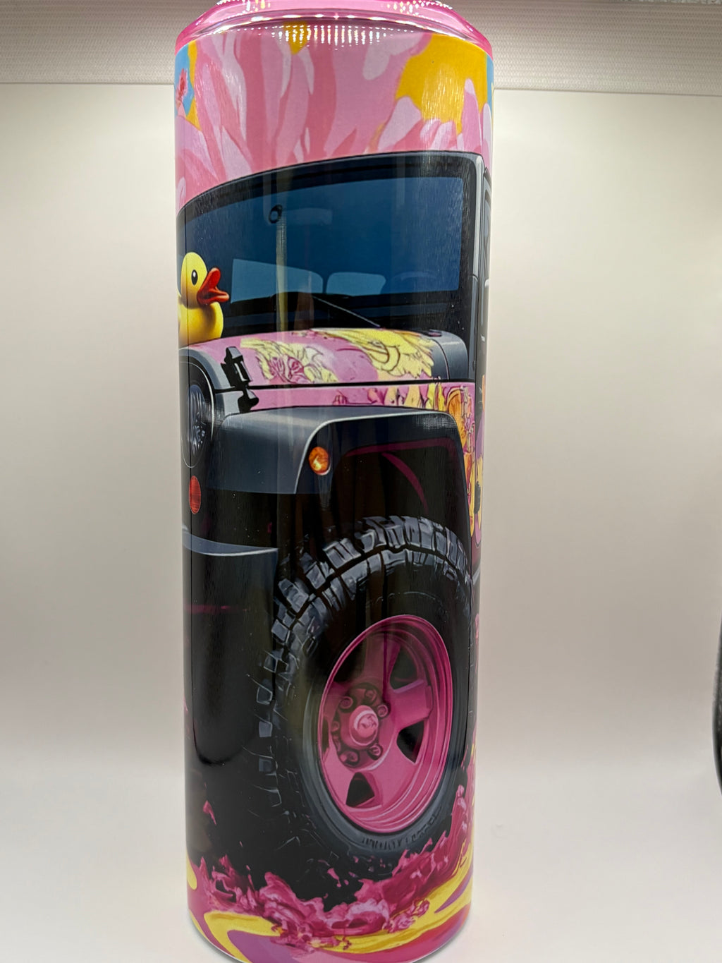 Pink Jeep Duck